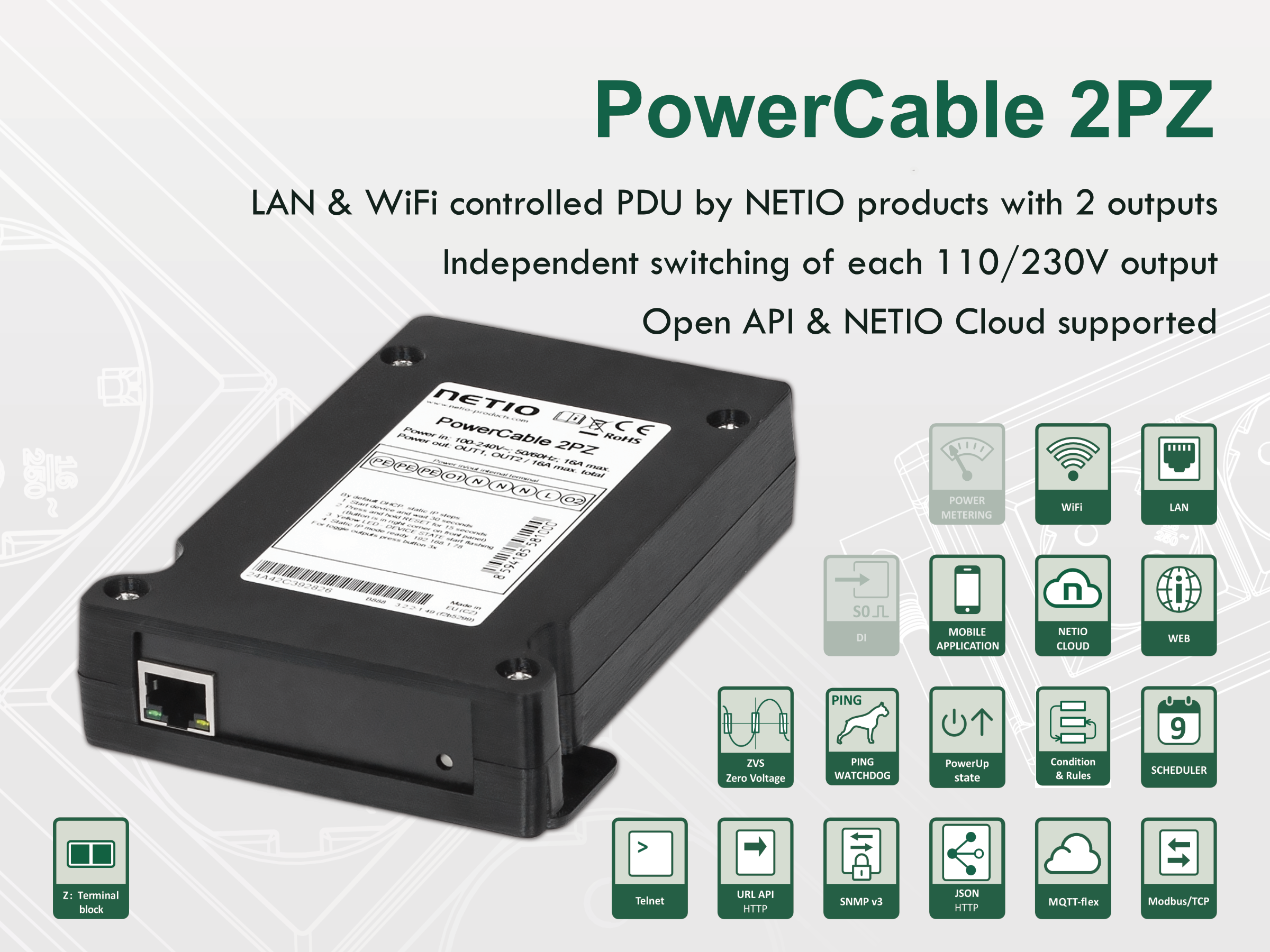 PowerCable 2PZ, non metering