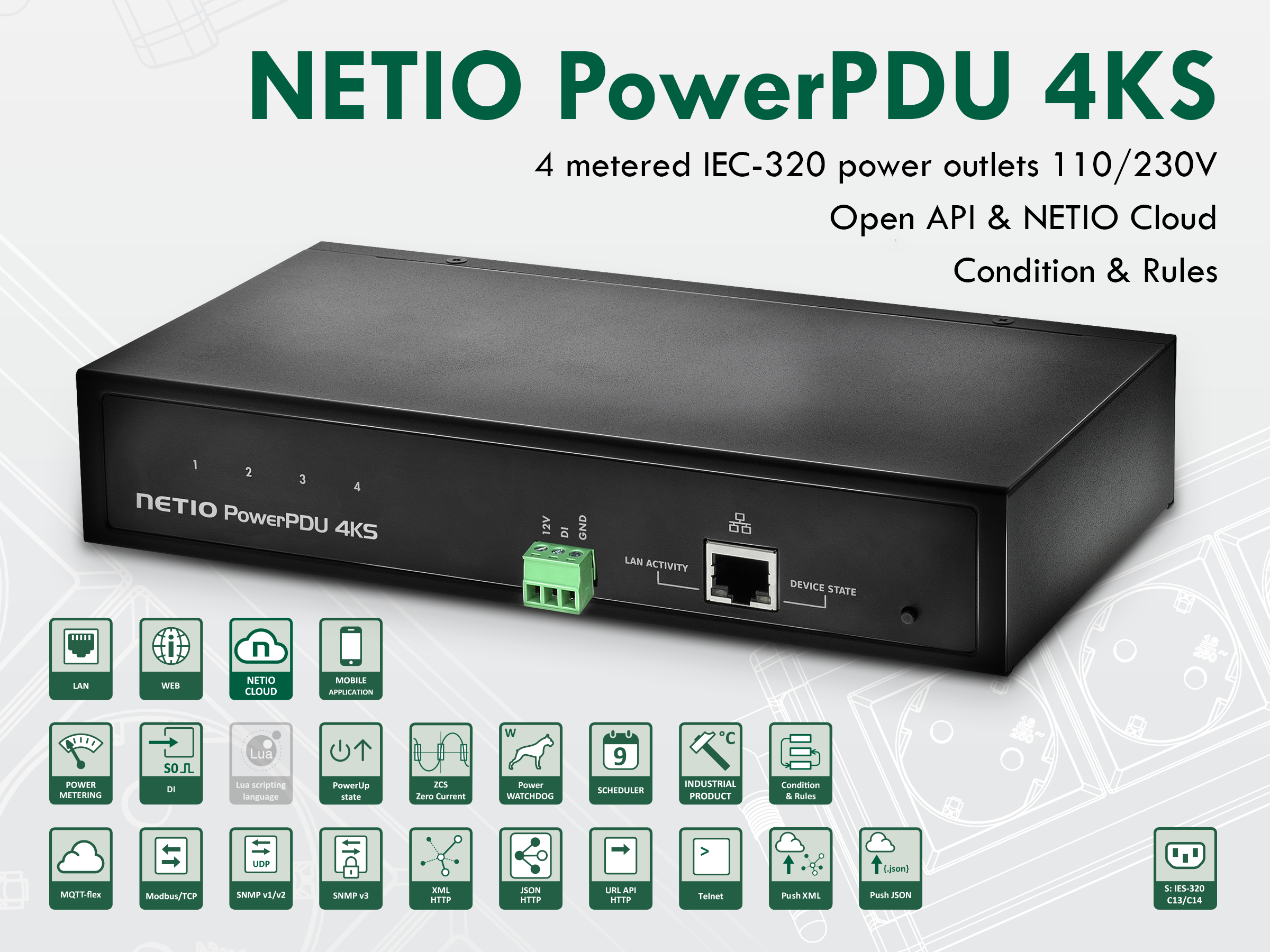 PowerPDU 4KS US, metering