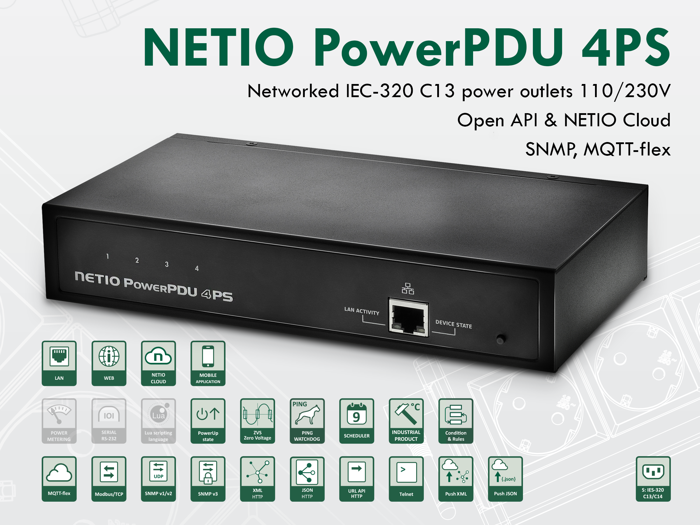 PowerPDU 4PS US, non metering