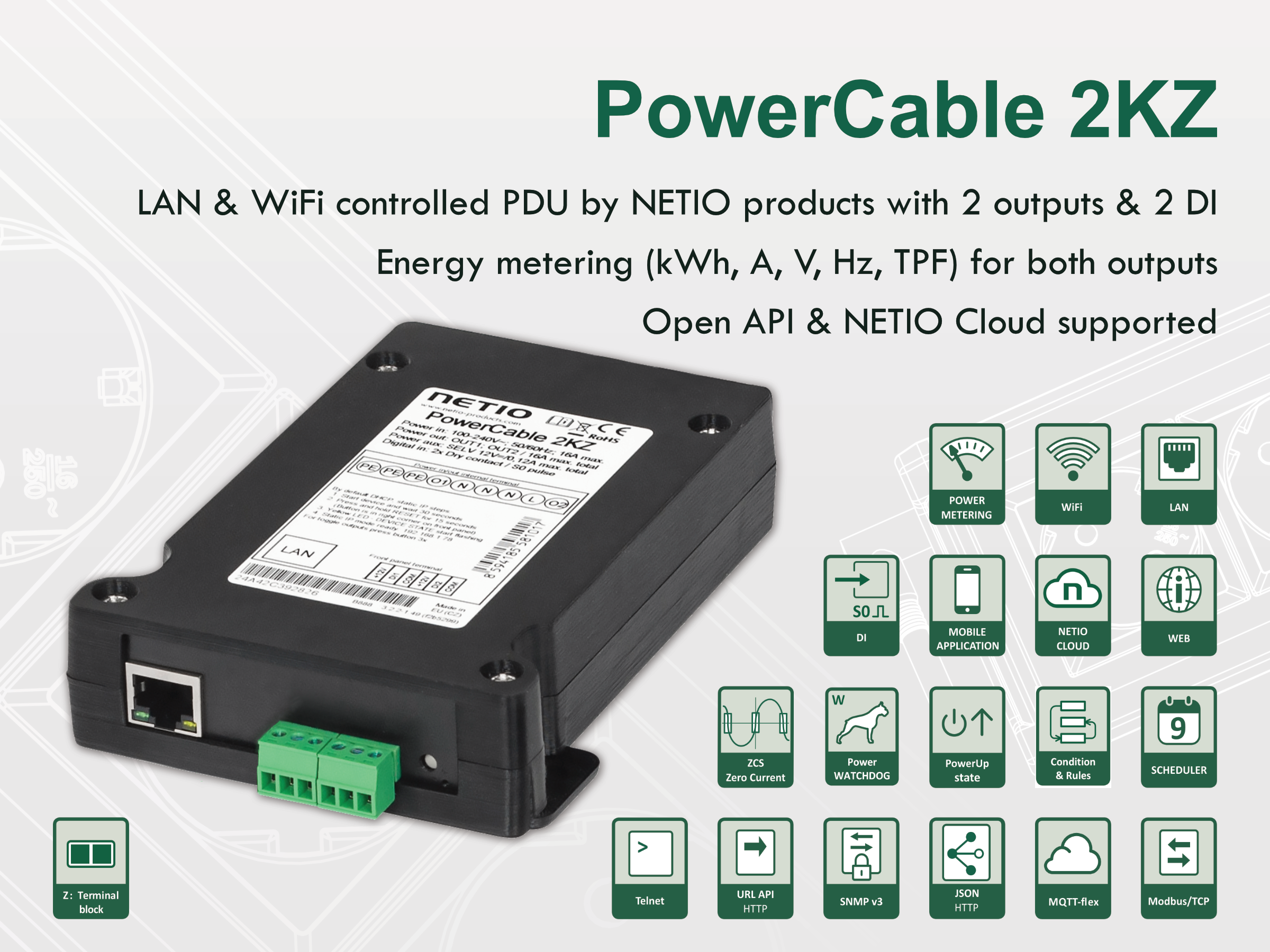 PowerCable 2KZ, metering