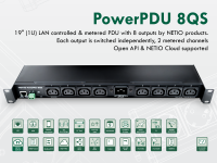 PowerPDU 8QS US, 2 channels metering